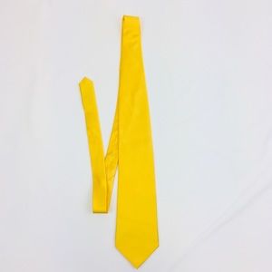 Romario Manzini 100% Silk Men Tie Necktie yellow